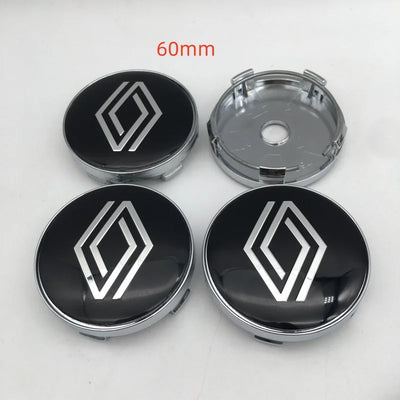 Emblèmes Cache-Moyeux 3D 56mm 60mm 68mm 4 Pièces