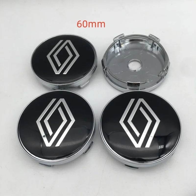 Emblèmes Cache-Moyeux 3D 56mm 60mm 68mm 4 Pièces — vue de face