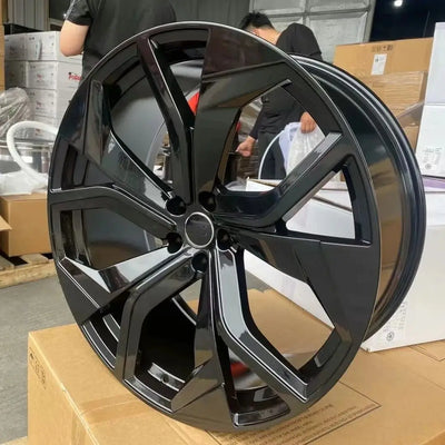Jante Alliage 22 Pouces Audi Q8 A8 A6 Noir Brillant