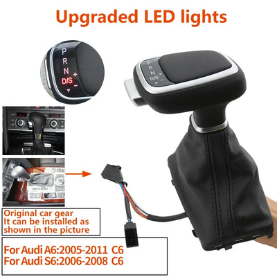 Pommeau de Vitesse LED Audi A6 A4 A5 Q5 Q7