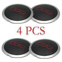 Cache-Moyeux Fiat 500 133mm Anti-Poussière Kit 4 — vue arrière