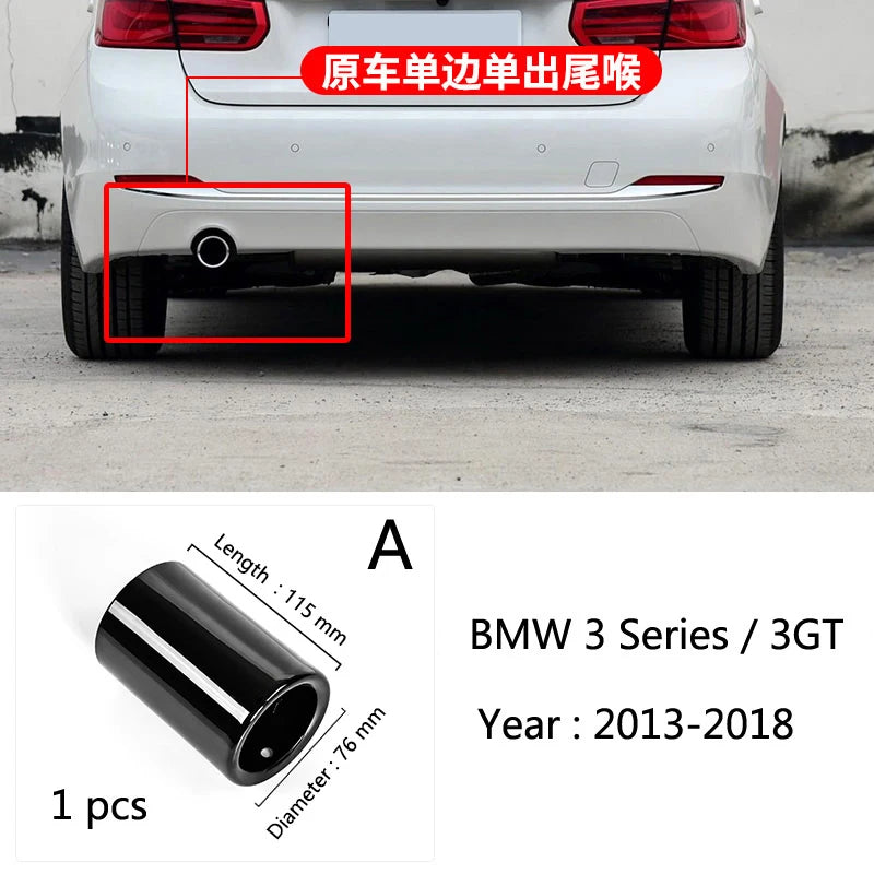 Embout d'Échappement BMW F20 F30 F32 X1 Acier Inoxydable — détail de finition