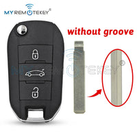 Coque de Clé Peugeot Expert Partner 308 508 Citroën C3 C4 Berlingo à Rabat 2 ou 3 Touches