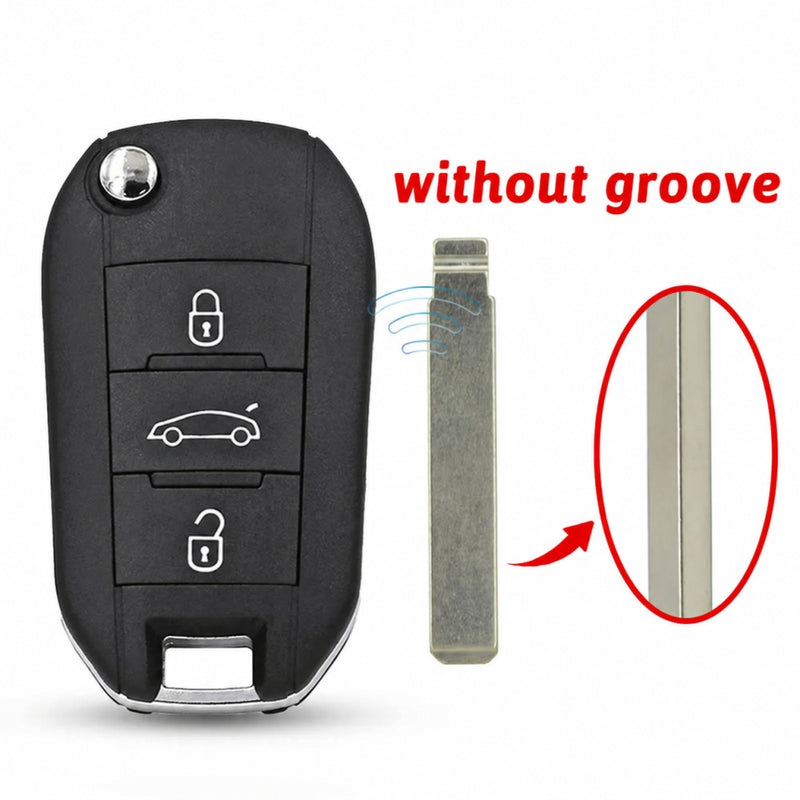 Coque de Clé Peugeot Expert Partner 308 508 Citroën C3 C4 Berlingo à Rabat 2 ou 3 Touches