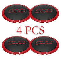 Cache-Moyeux Fiat 500 133mm Anti-Poussière Kit 4 — vue de profil