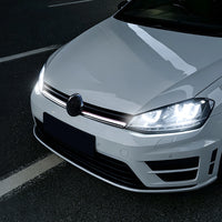 Calandre LED Volkswagen Golf 7 2013-2016 Noir Brillant Liseré Rouge