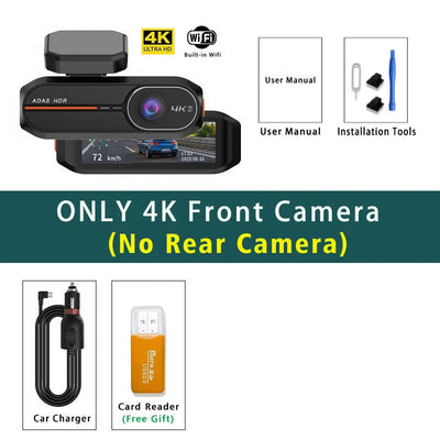 Dashcam 4K OLESED WP57 Avant Arrière 2.5K ADAS