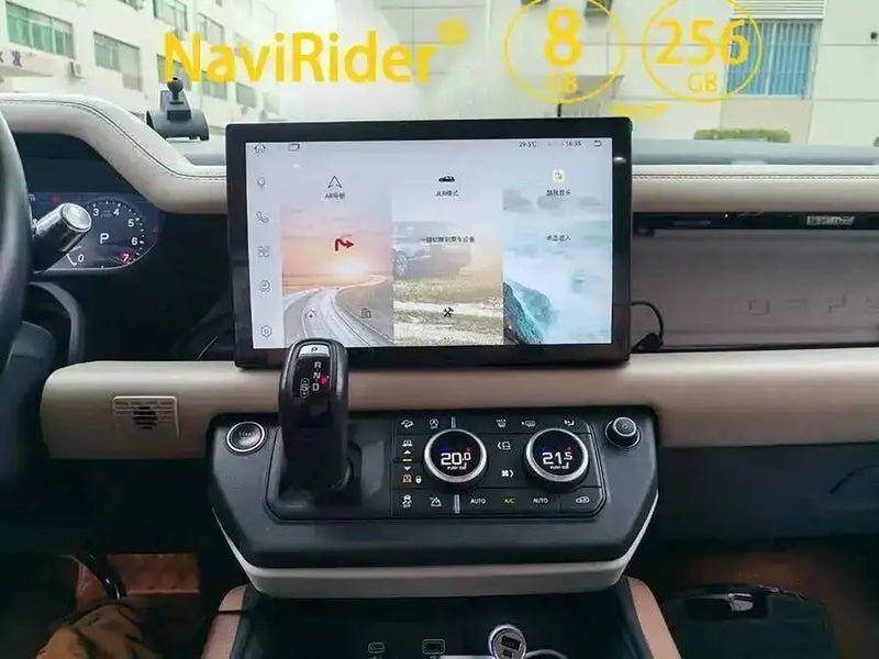 Autoradio Android 13,3 Pouces Land Rover Defender 2020-2024 Écran Tactile CarPlay Sans Fil Android Auto