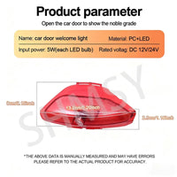 Projecteur Porte Kia K5 2016-2019 LED, Lot de 2, Remplacement Direct
