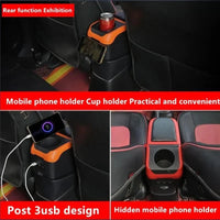 Mittelarmlehne Peugeot 206 und 206 CC mit USB-Ladegerät — Nahaufnahme