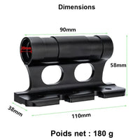 Porte-Vélos de Toit Bloc de Fourche Aluminium Noir