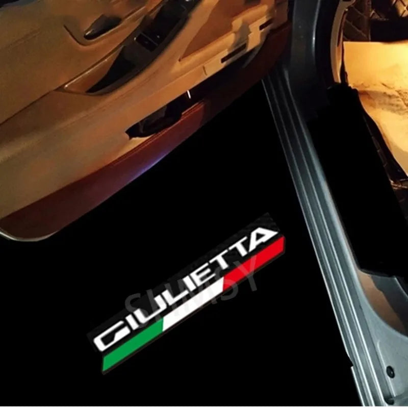 Projecteur Logo Porte Alfa Romeo Giulietta LED 2 Pièces