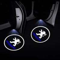 Projecteur Logo Porte Peugeot Blason ou Lion LED 2 Pièces