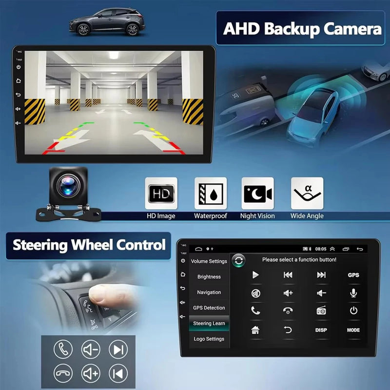 Autoradio Android 16 Dodge Challenger 2011-2014 Écran QLED CarPlay GPS Caméra DVR