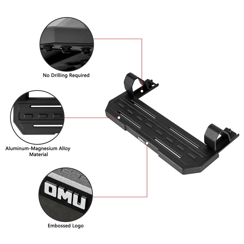 Marchepieds Aluminium Jeep Wrangler JL 4 Portes 2018-2025