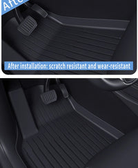 Tapis de Sol Tesla Model 3 Highland 2024-2026 TPE Ensemble 3 à 12 Pièces Simple ou Double Couche