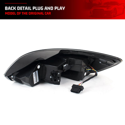 Feux Arrière LED VW Scirocco 3 TSI TDI R 2009-2017 Noirs