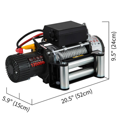 Treuil Électrique 6000 lbs Câble 14 m 12V