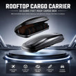 Coffre de Toit 370 L Rigide en ABS Aérodynamique Ouverture Double Face avec Serrure et 2 Sangles
