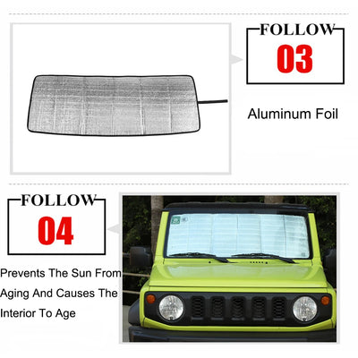 Pare-Soleil Isolant Pare-Brise Suzuki Jimny JB64 JB74 2019-2025