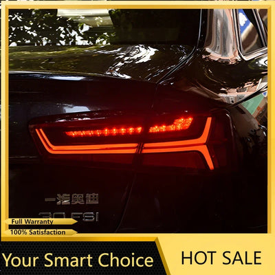 Feux Arrière LED Audi A6 C7 S6 Style Arête de Poisson