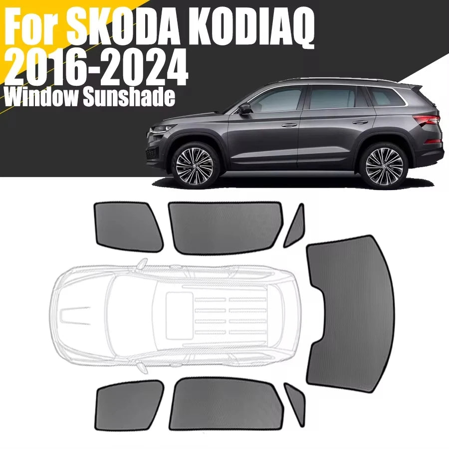 Rideaux Pare-Soleil Maille Skoda Kodiaq 2016-2026