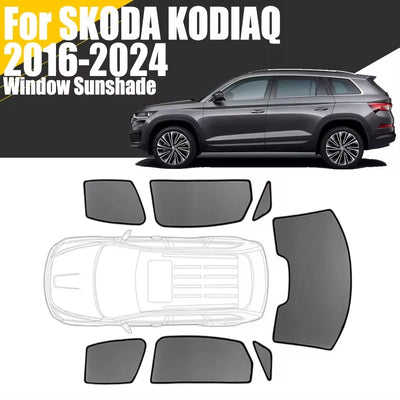 Rideaux Pare-Soleil Maille Skoda Kodiaq 2016-2026