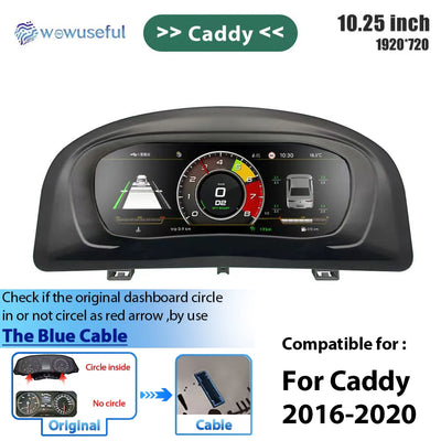 Tableau de Bord Numérique VW Caddy Touran EOS Sharan Golf 5