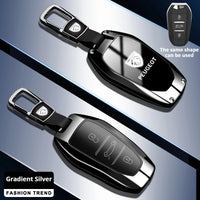Coque de Clé Peugeot Dégradé Alliage de Zinc Clé Fixe ou Repliable