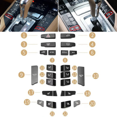 Bouton de Climatisation Porsche Cayenne 92A Panamera 970 Macan 95B