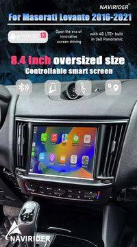 Autoradio Android 14 Maserati Levante 2017-2024 Écran 10,26 pouces CarPlay GPS Bluetooth