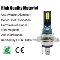 Ampoules LED 80W 12000 lm H4 H7 Voiture