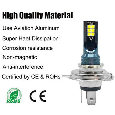 Ampoules LED 80W 12000 lm H4 H7 Voiture