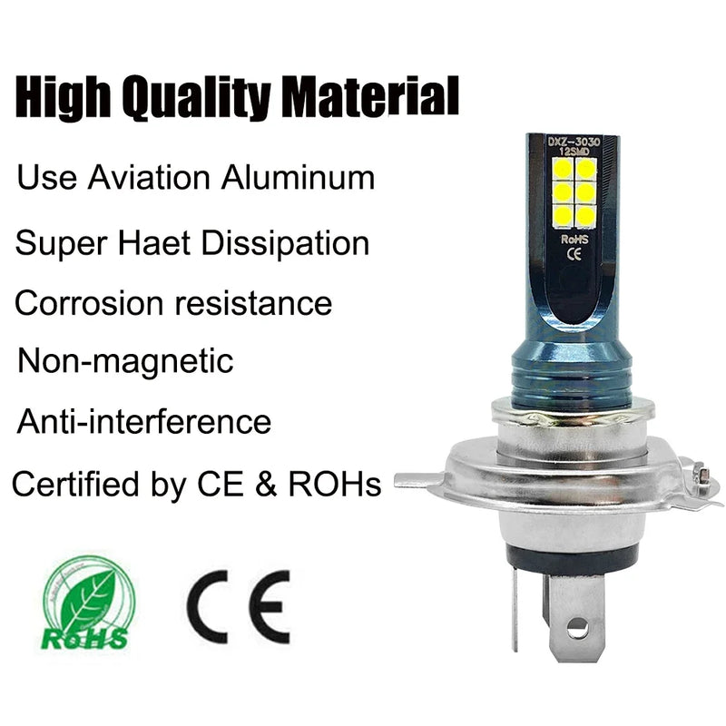Ampoules LED 80W 12000 lm H4 H7 Voiture