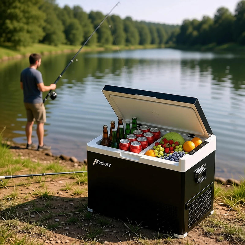 Réfrigérateur de Voiture Hcalory Série D Double Zone Frigo Congélateur à Compresseur 30 40 50 L