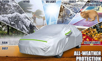 Housse de Protection Voiture Porsche 911 991 992 996 997 1998-2025 Toutes Saisons Argentée