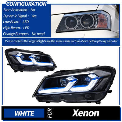 Phares LED BMW X3 F25 2010-2013