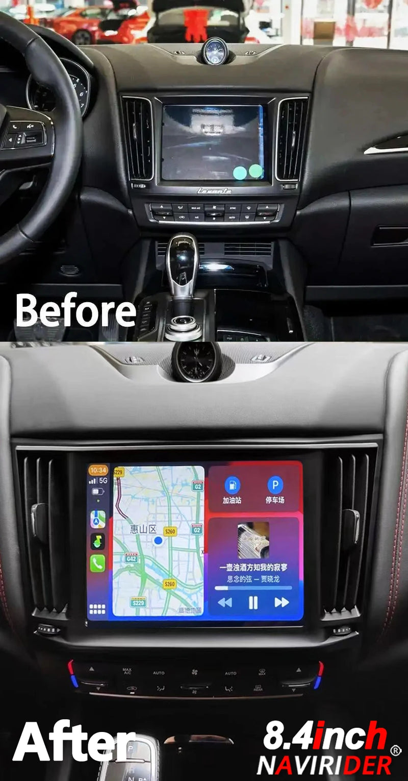 Autoradio Android 13 Maserati Levante 2016-2020 Écran 10,26 pouces Qualcomm CarPlay 4G