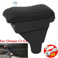 Accoudoir Central Citroën C3 C4 Rangement Simple ou Double 3 USB