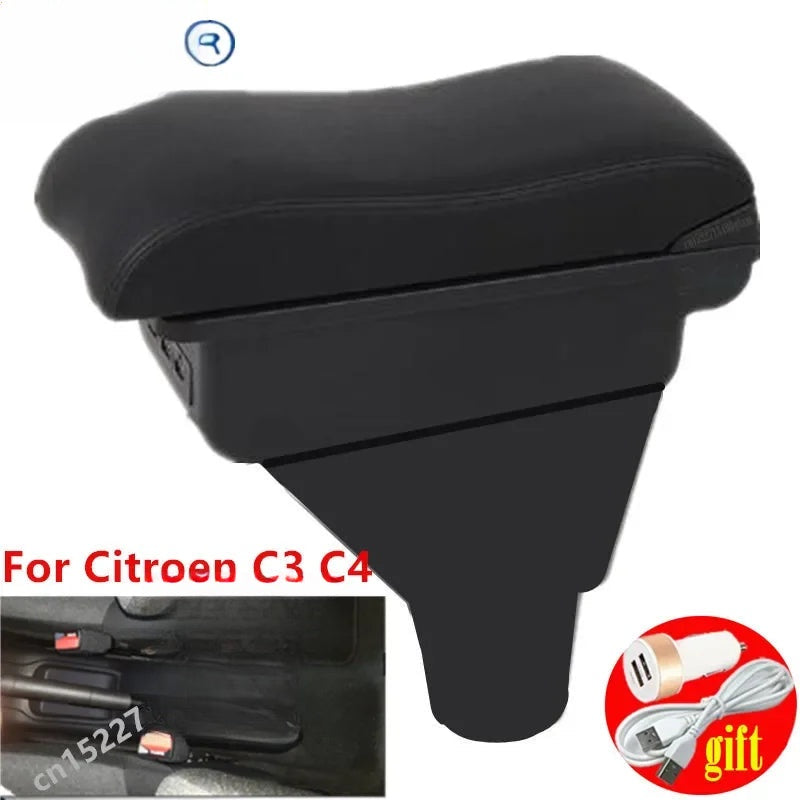 Accoudoir Central Citroën C3 C4 Rangement Simple ou Double 3 USB