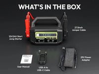 Booster de Batterie 12 V 24 V YESPER Monster Start N1 36 400 mAh