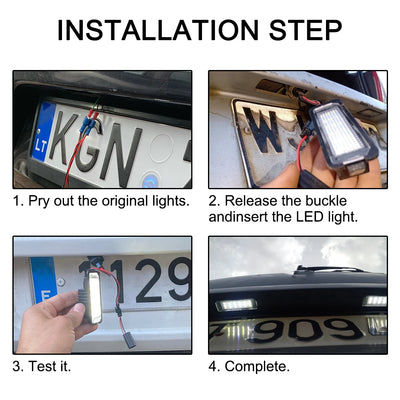 Éclairage de Plaque LED Volkswagen Golf Polo Passat