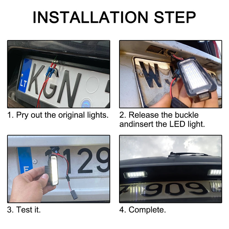 Éclairage de Plaque LED Volkswagen Golf Polo Passat