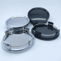 Cache-Moyeux Universels 75mm ABS Noir ou Argent — détail de finition