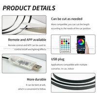 Éclairage d'Ambiance LED RGB Acrylique 110 cm Intérieur