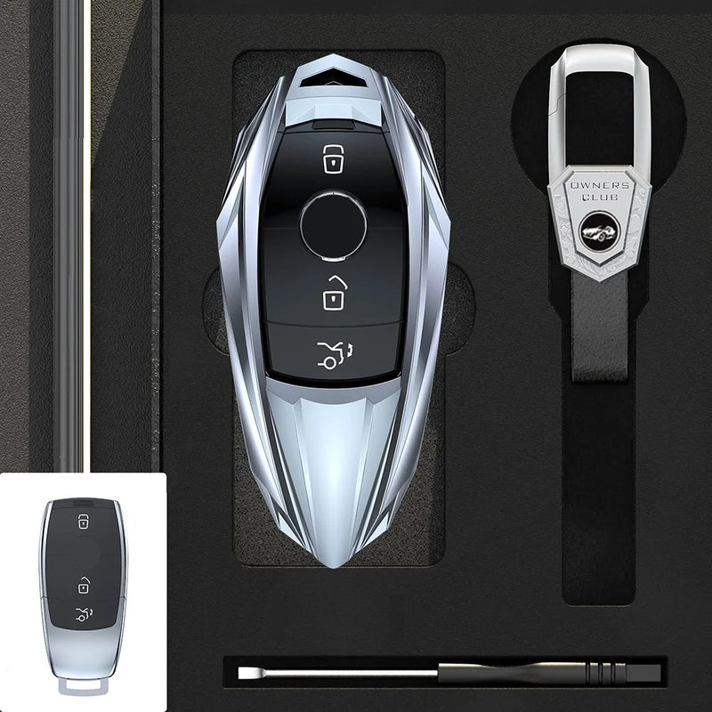 Coque de Protection Clé Mercedes Classe A C E S G GLC GLE CLA GLB GLS W177 W205 W213 W222 X167 Alliage de Zinc