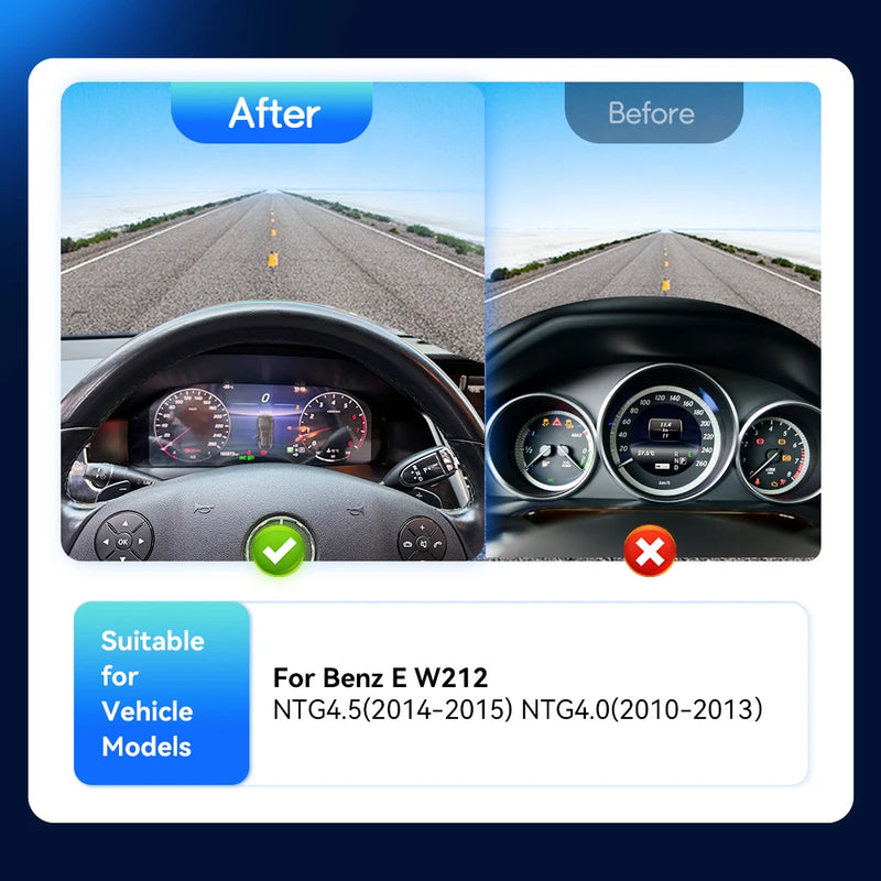 Tableau de Bord Numérique Mercedes Classe E W212
