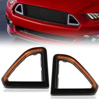 Feux de Jour DRL Ford Mustang 2015-2017 LED Séquentiels Verre Fumé