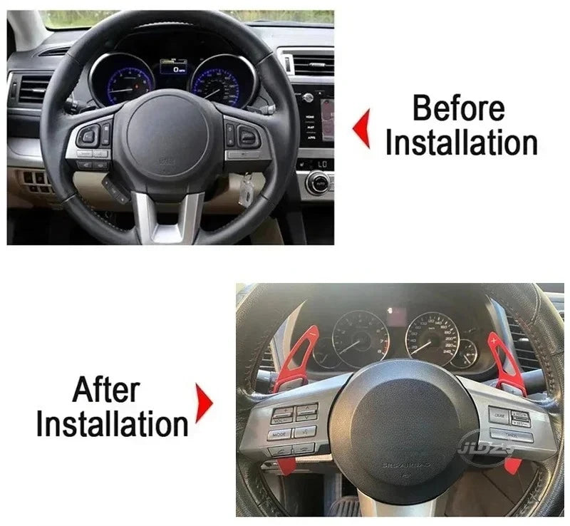 Palettes au Volant Subaru Forester Impreza WRX XV Legacy Outback Aluminium