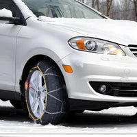 Chaînes à Neige Voiture Acier Manganèse Kit 2 Pièces 14 à 19 Pouces